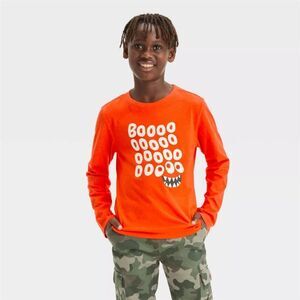 Cat & Jack Boys Glow in the Dark Boo... Monster Mouth Halloween T-Shirt X-Large